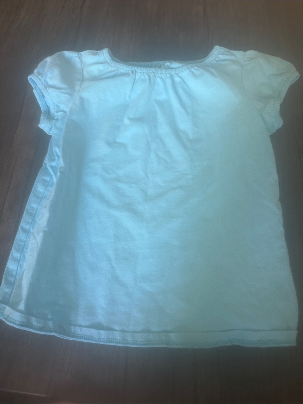 Lands' End Pale Blue Short Sleeve Girls' Tee